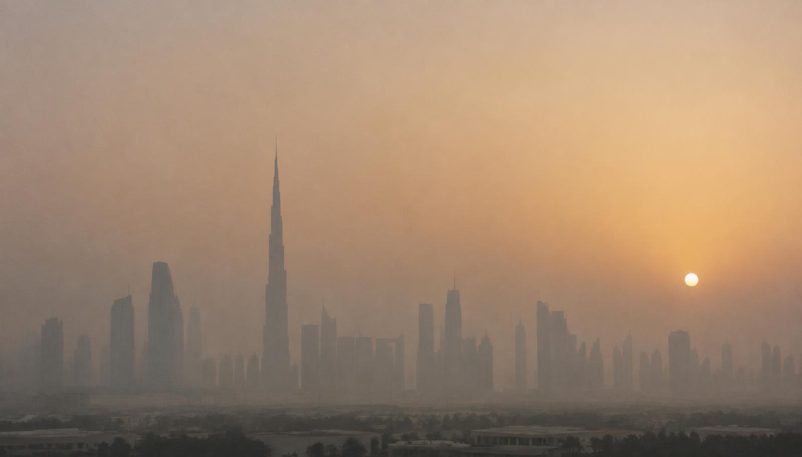 Dubai skyline at dawn